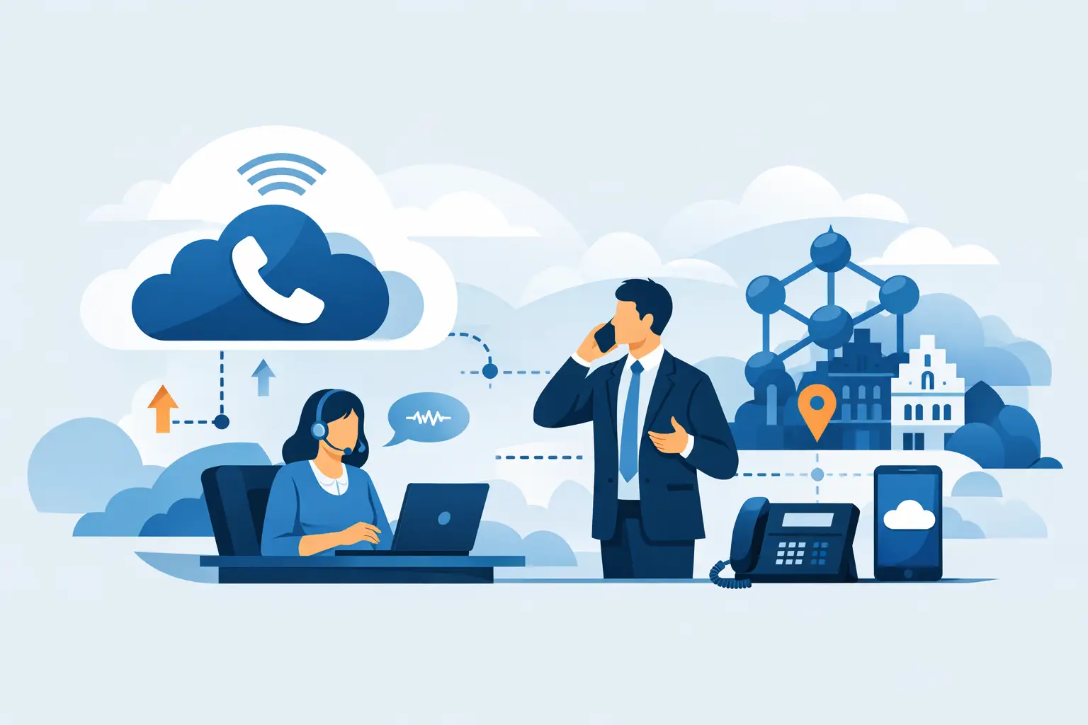 Cloud telefonie België die uw bedrijf bereikbaar houdt